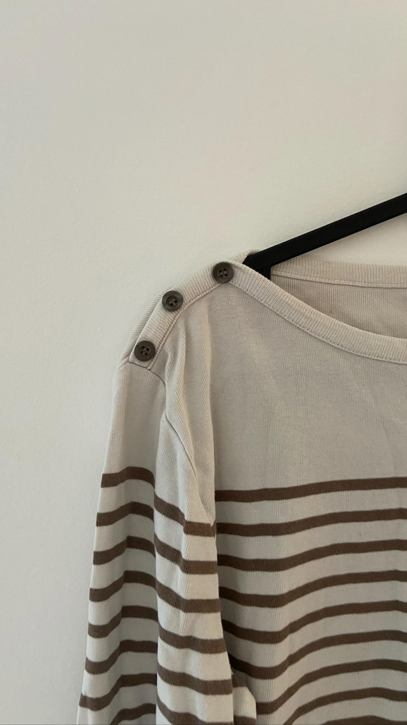 Blusa marinera blanca y marrón Talla L – photo 3
